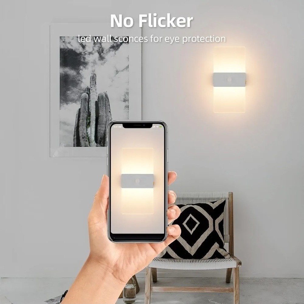 2 Pack Motion Sensor Wall Lights - Picture 3 of 8